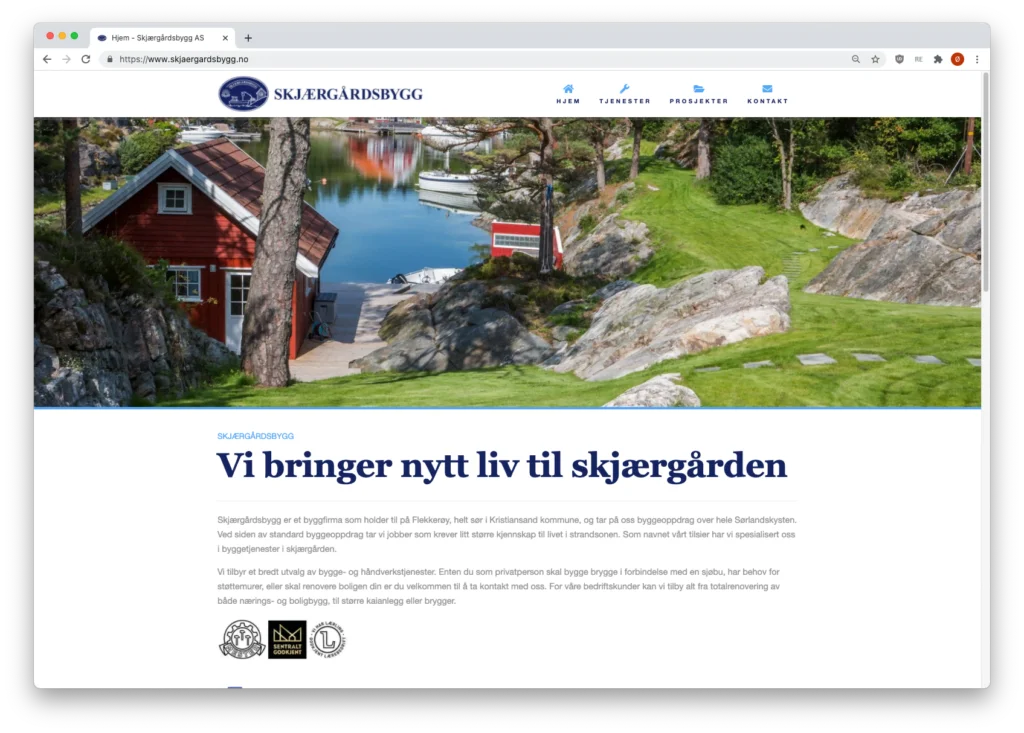 Featured image for “Byggmesterfirma Skjærgårdsbygg AS”